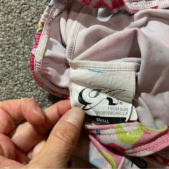 GK Elite Flower Gymnastics Leotard Small - Picture 4 of 6